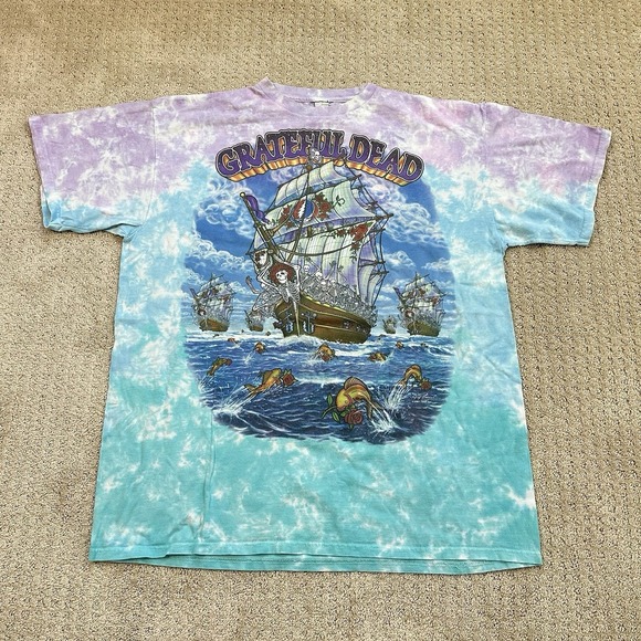 Grateful Dead Other - Vintage Grateful Dead Ship of Fools T-Shirt Men's XL Tie Dye Cotton 2001 GDP